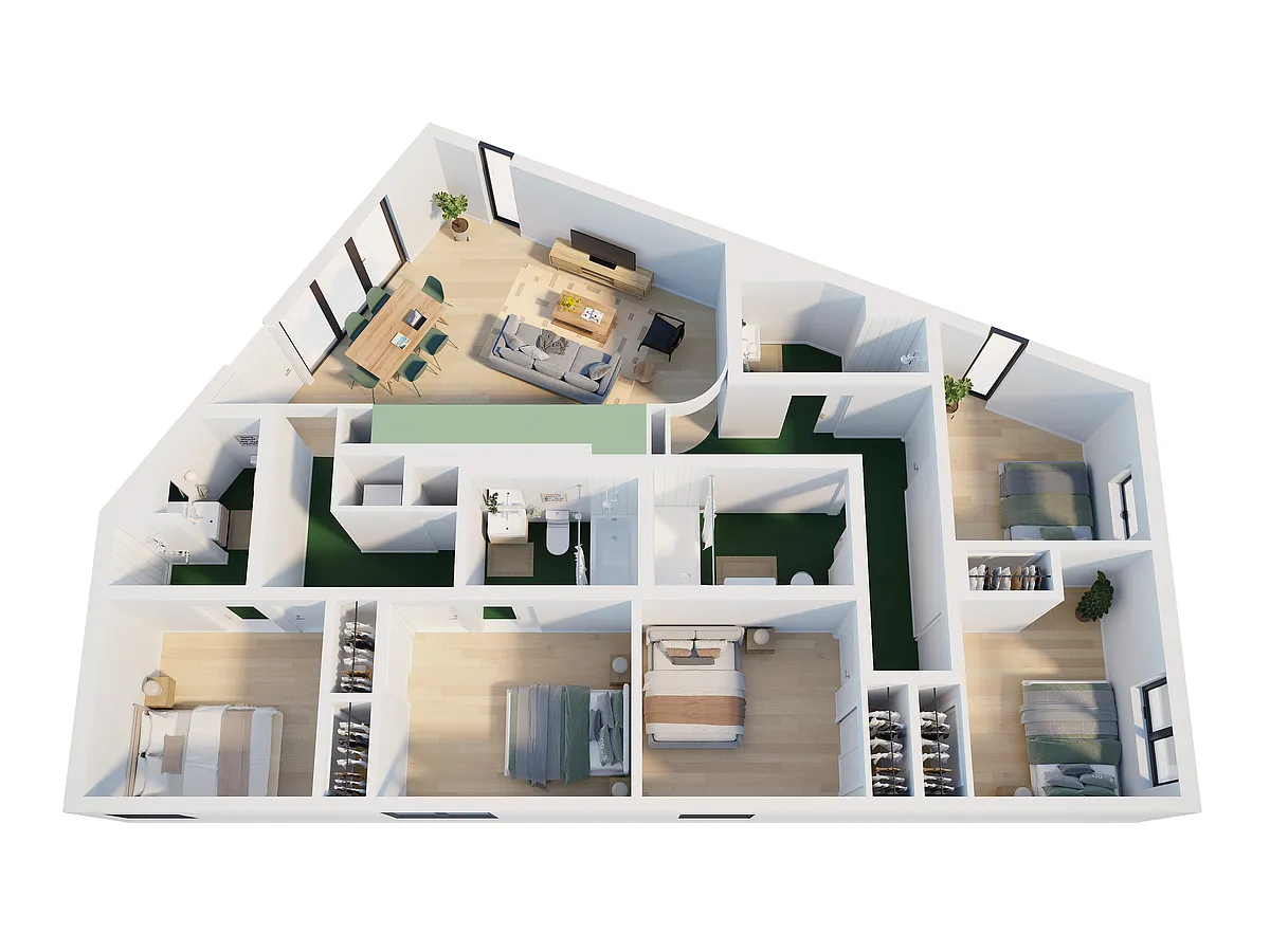 Floor plan Co-Living Beverly