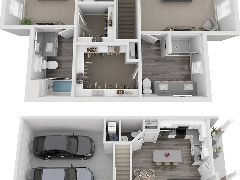 Melrose_Unit A1_TH_2FL Melrose_Unit A1_TH_2FL
