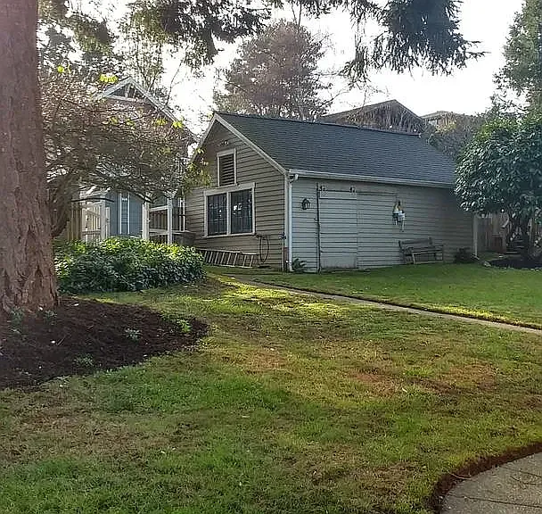 Back yard and shed