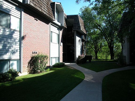 Walk way to condo