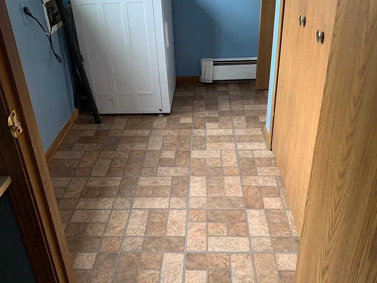 Laundry and rear entrance
