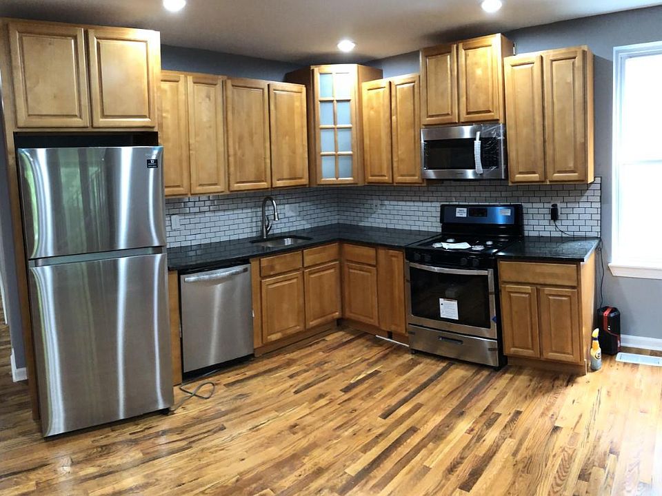 kitchen with SS appliances on open floor