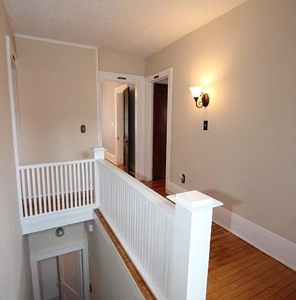 Staircase up into second floor unit