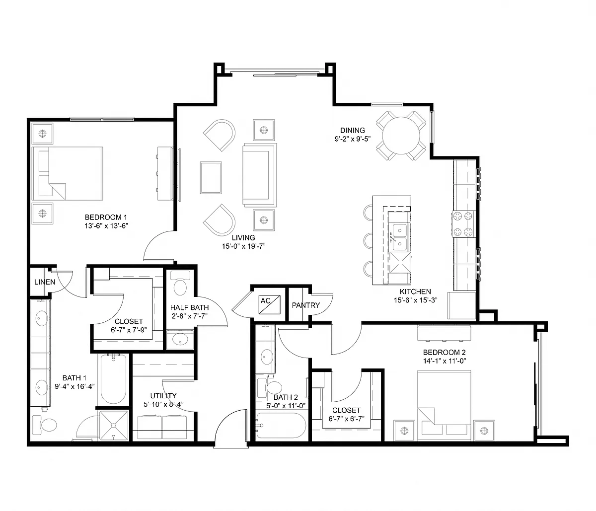 Floor plan B1