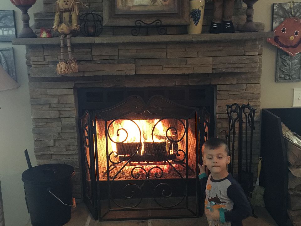 Cozy fireplace with Hearth