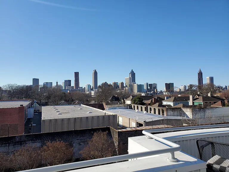 Skyline views from the 4th floor common space