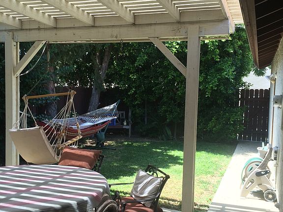 Yard with patio cover