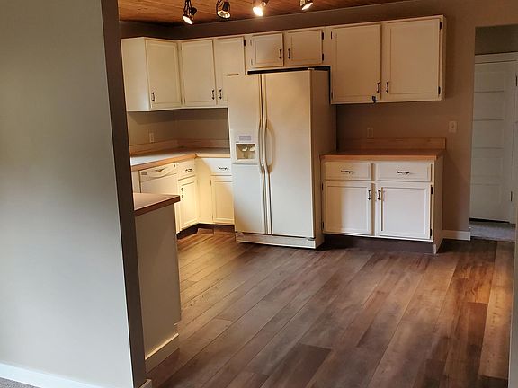 View of kitchen from living room