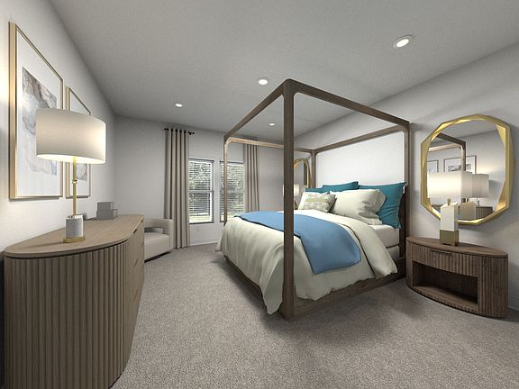 Virtually Staged Primary Suite