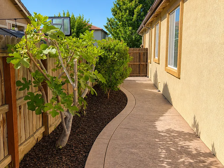 Backyard side path