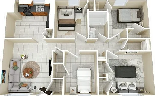 4 Bed, 1 Bath