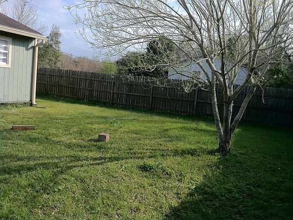 Back fenced yard.