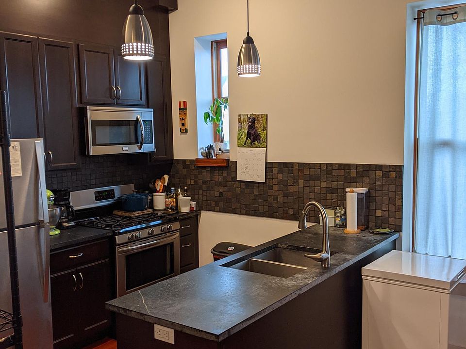 Kitchen viewed from the entry.