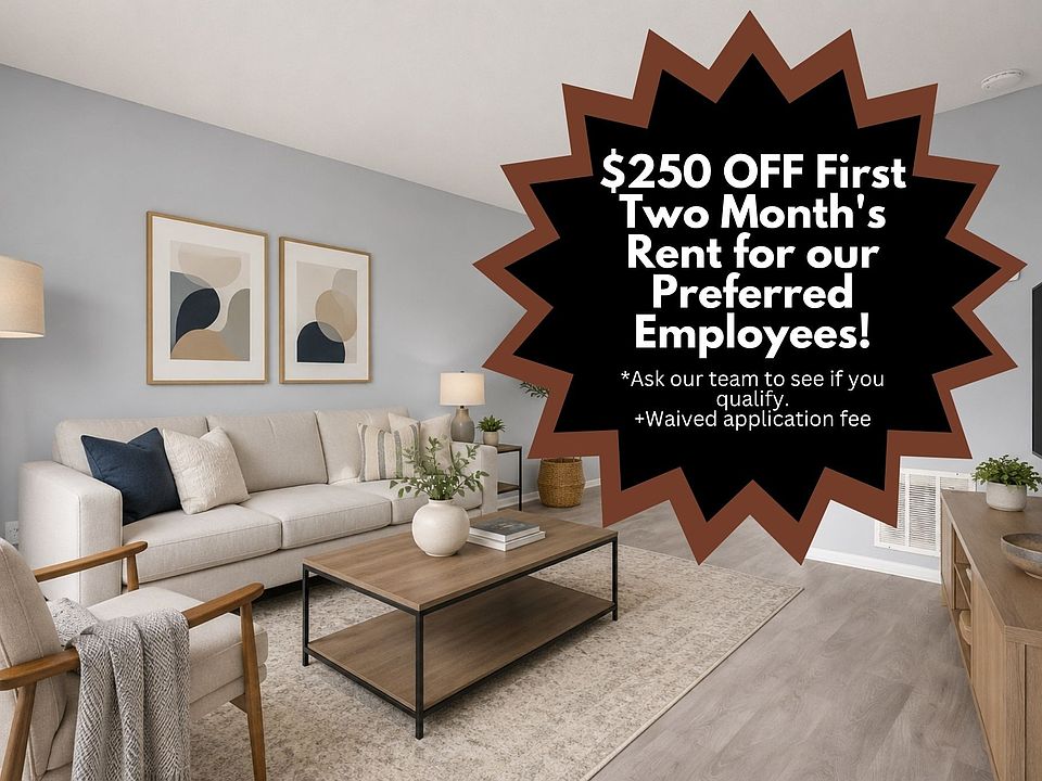 Elevate your lifestyle at Legacy Sedgefield Townhomes with an exclusive offer: $250 off your first two months' rent for our preferred employers. Secure your future home todayapply now and take advantage of this limited-time deal!