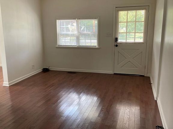 Living room looking at front door