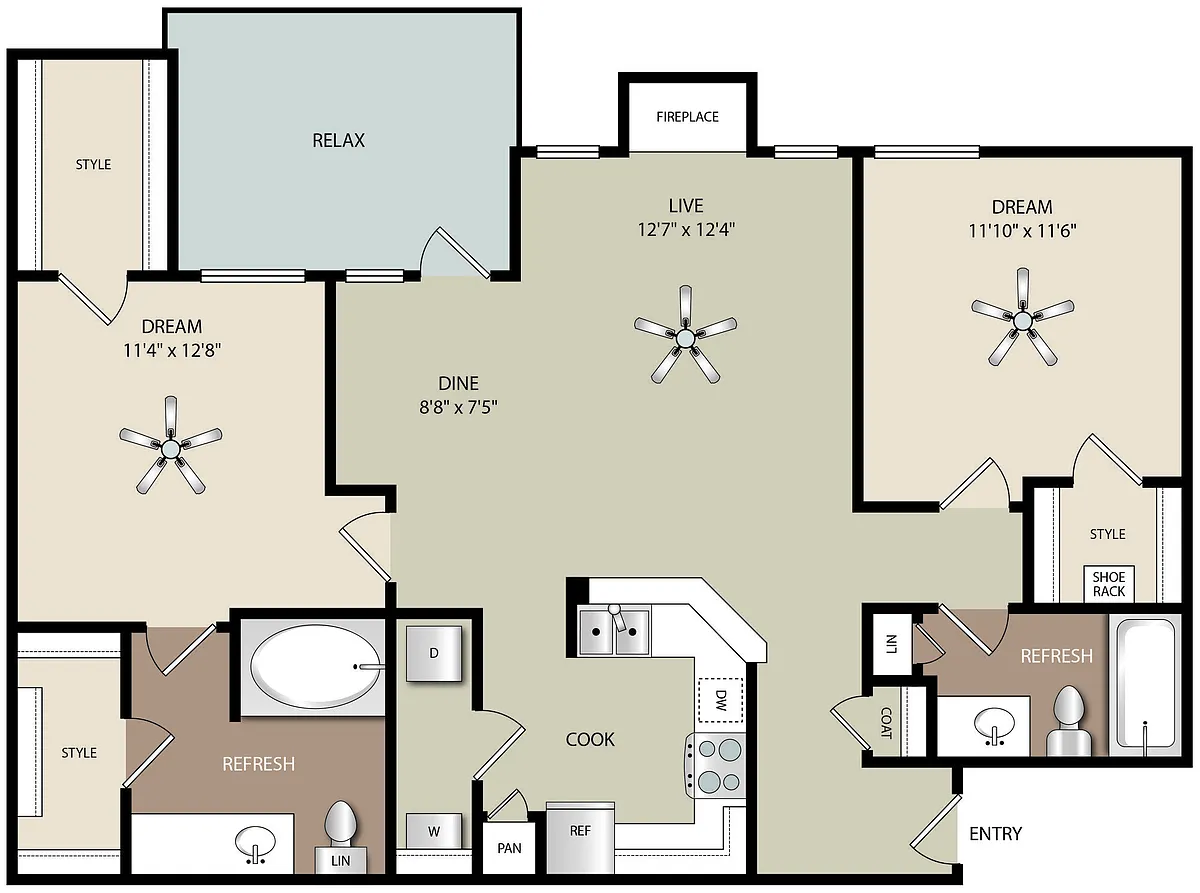 Floor plan B1