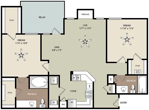 Floor plan B1