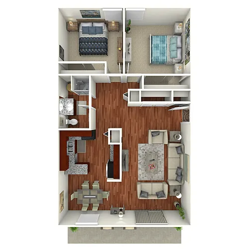 Floor plan 2 Bedroom Cove