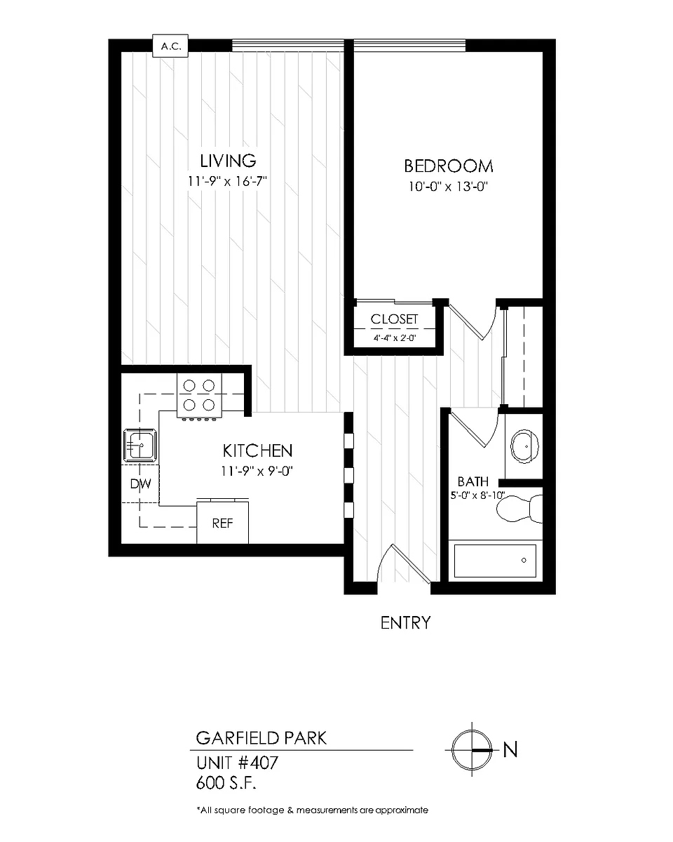 Floor plan 1 Bedroom