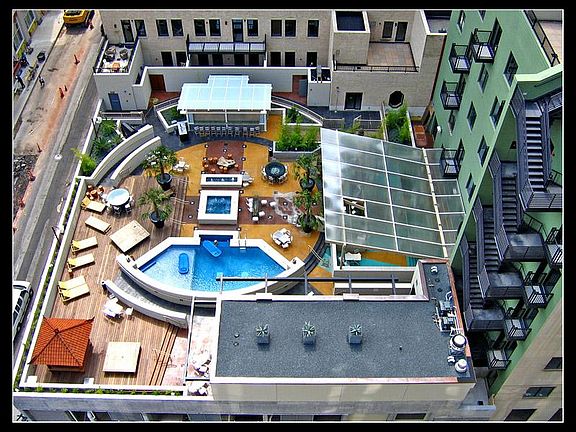 Tropical Pool Deck in the heart of Downtown
