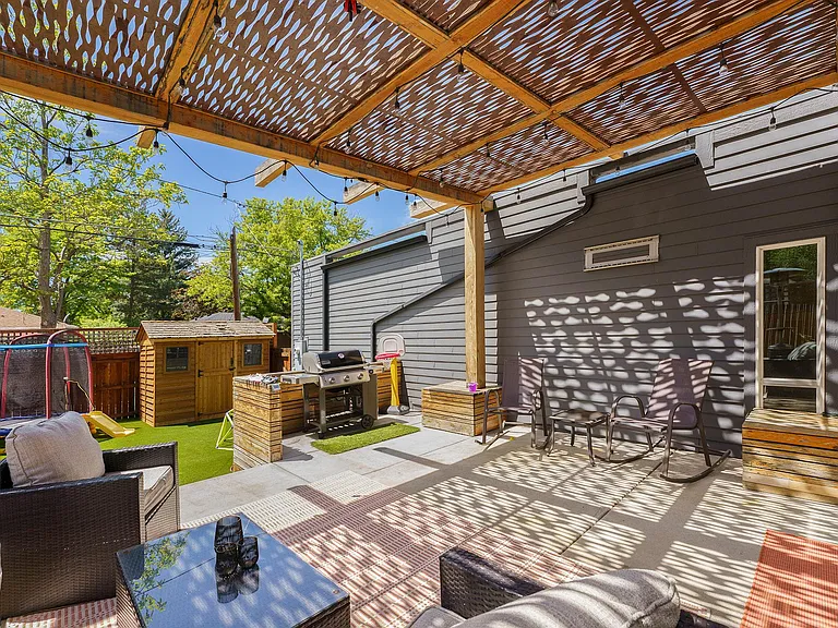 Patio of backyard