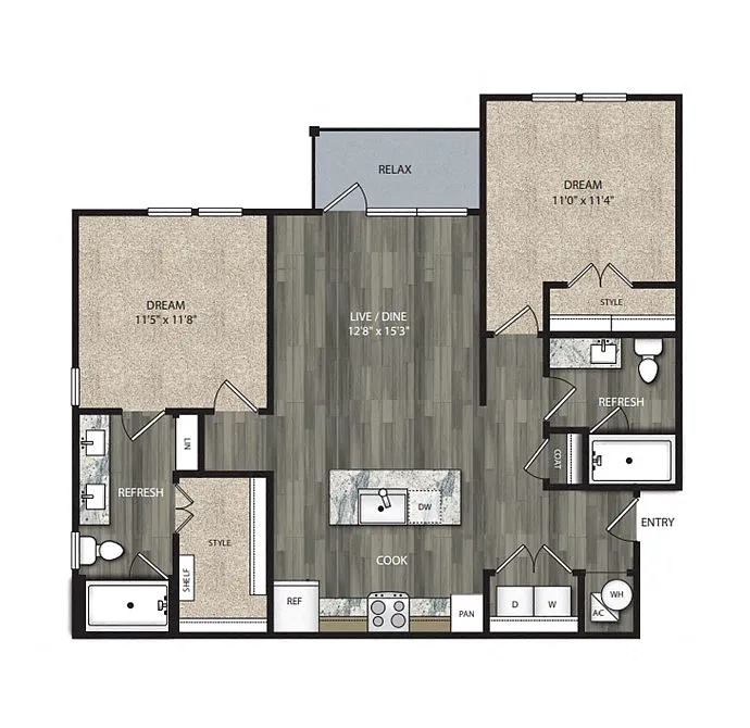 Floor plan B1