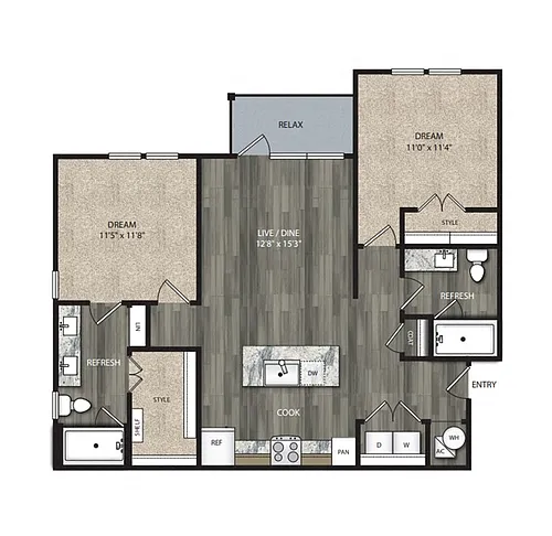 Floor plan B1