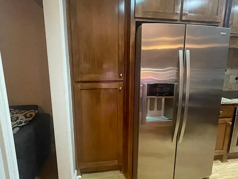 Pantry in Kitchen has pullout shelves