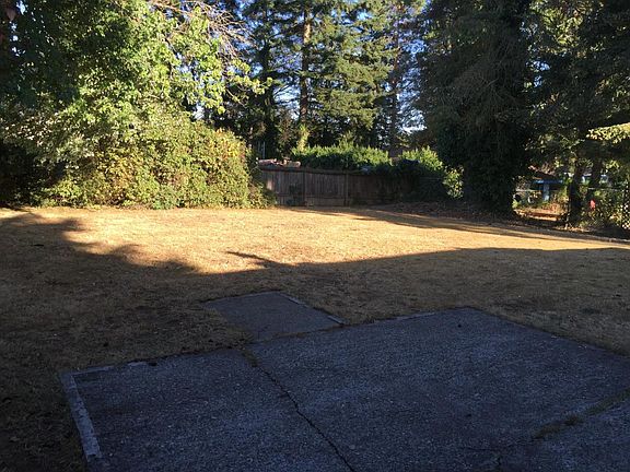 fenced backyard