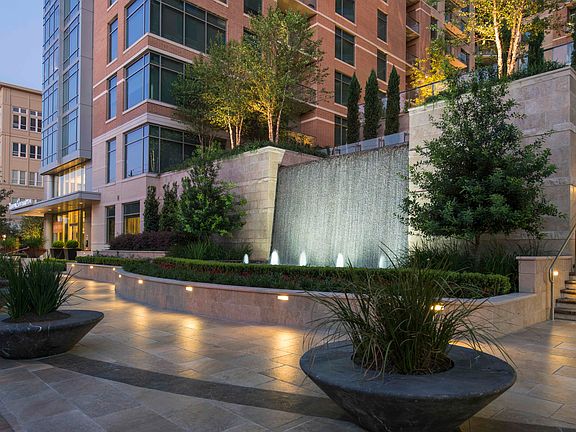 Water Wall Garden and Walkways