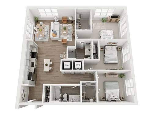 Floor plan C1B
