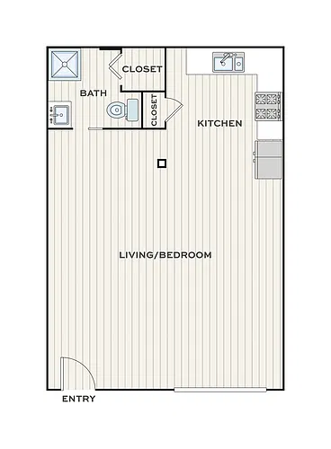 Floor plan Studio Apartment