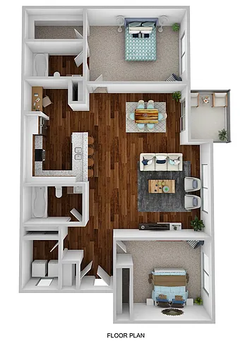 Floor plan 2 Bedroom 2 Bathroom