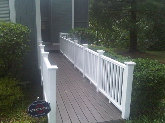 New composite decking for walkway