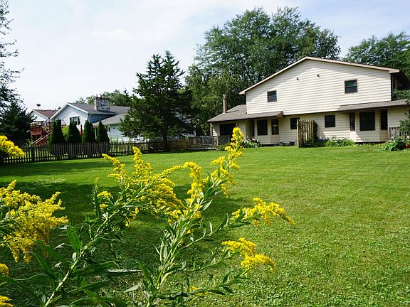 Large private backyard.