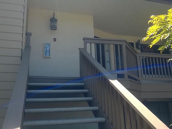 Private Staircase and front balcony