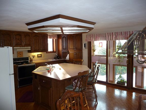 One view of spacious kitchen