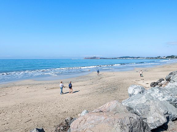 beach area in front of the property