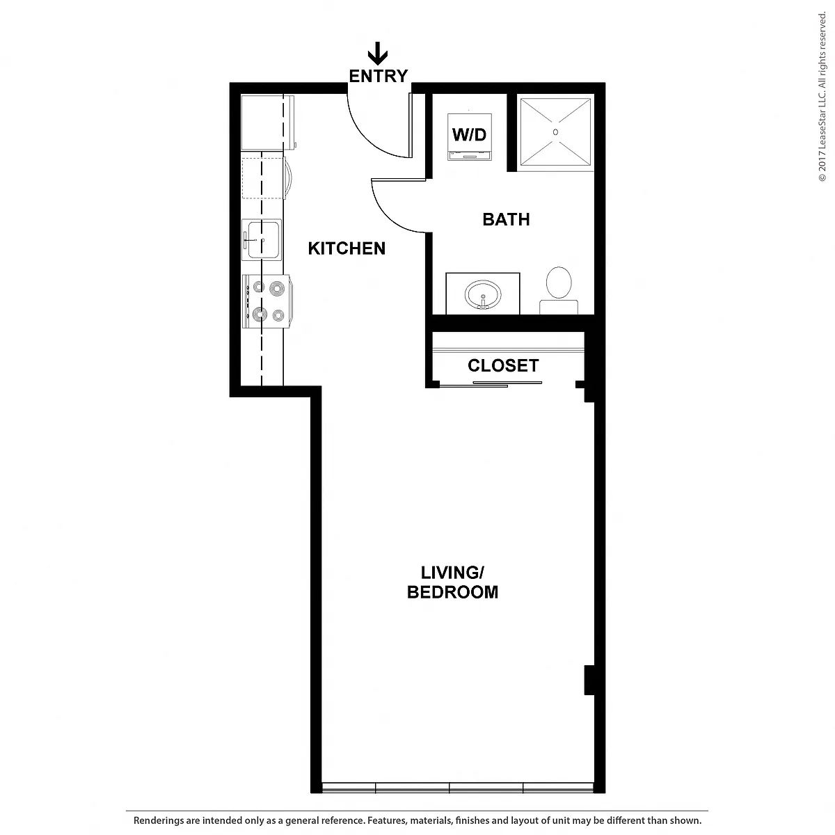 Floor plan Studio - A4