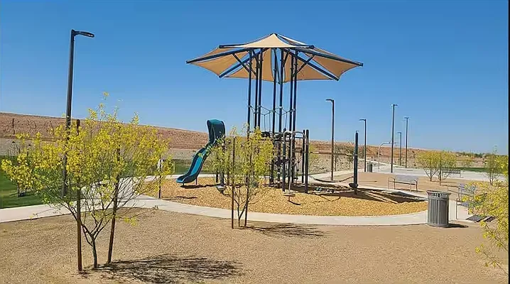 Nearby community kids' playground area