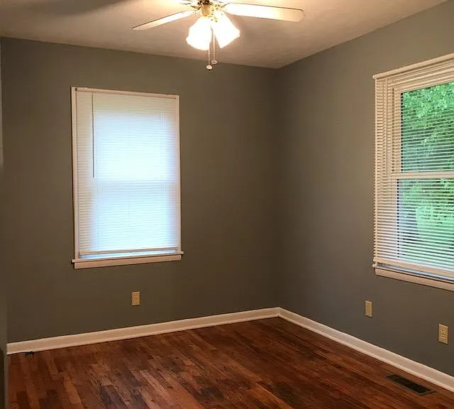 Bedroom 2 has two windows.