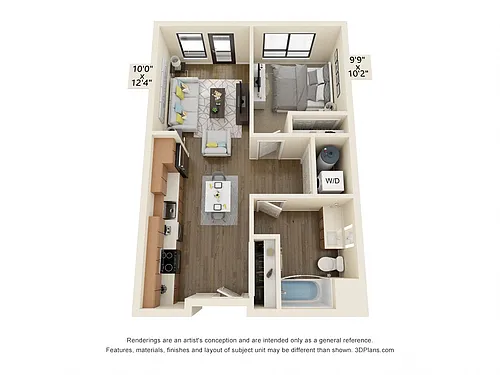 Floor plan 1B