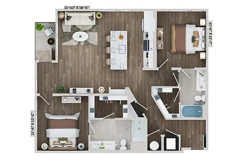 Floor plan B13B