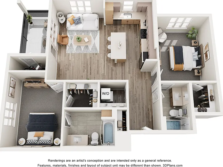 B1 - 2x2 Floorplan B1 - 2x2 Floorplan