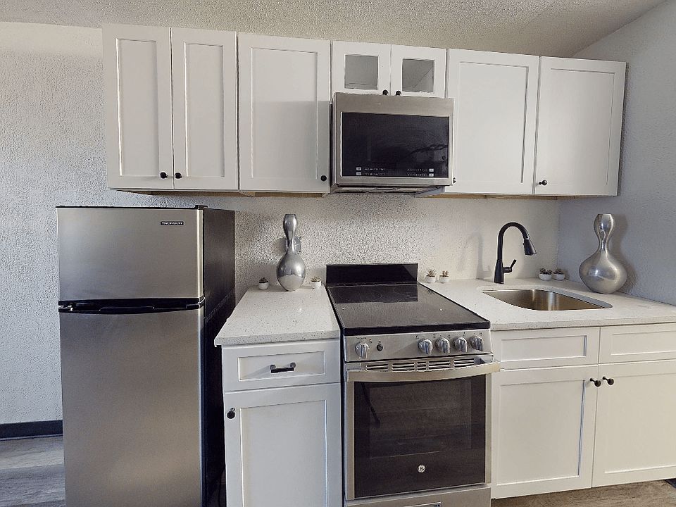 My Home at Macon | Renovated Kitchens w/ White Cabinets Stainless Steel Appliances