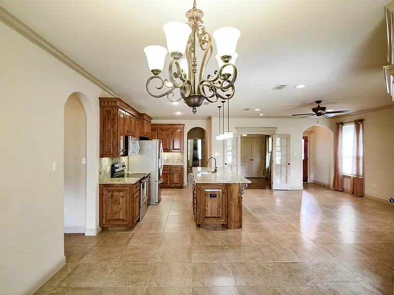 Dining area looking towards kitchen