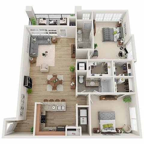 Floor plan B3