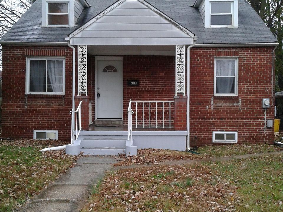Front door, porch
