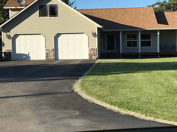 Large asphalt driveway