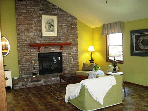 Living Room with Fireplace